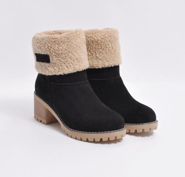 Sara - Froststep Winter Boots | Lined Winter Boots With Heel For Women