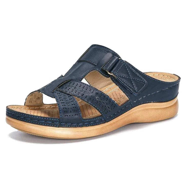 Kate - Orthopaedic leather sandal for women with open toe