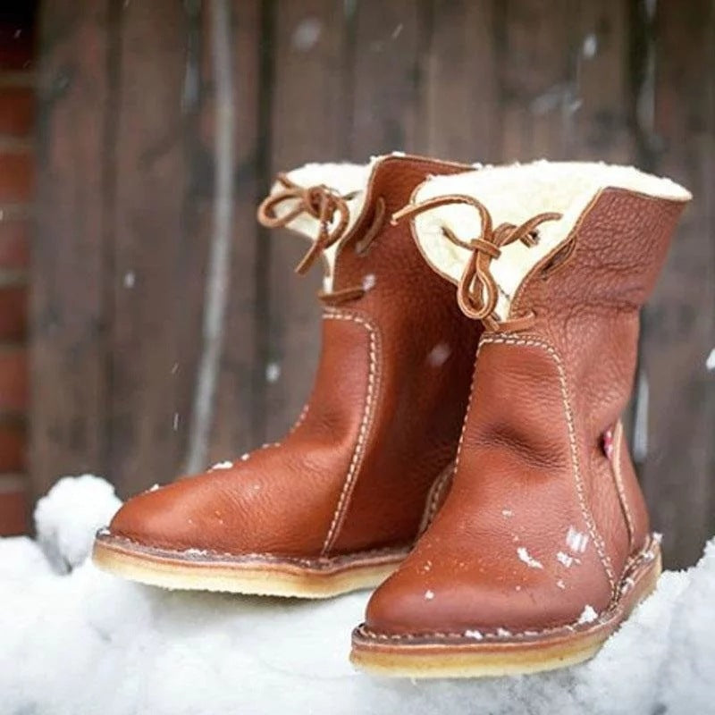 Sophia - Luxurious half-high lined ladies' boots