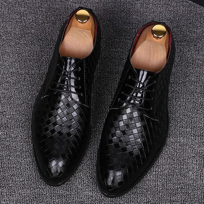 Casper - Stylish Leather Men's Lace-Up Shoes