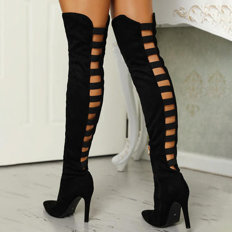Elara - Stylish long boots with high heel