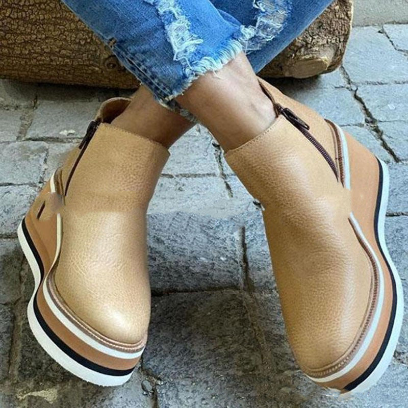 Lucy - Sneaks I Leather sneakers with orthopedic footbed
