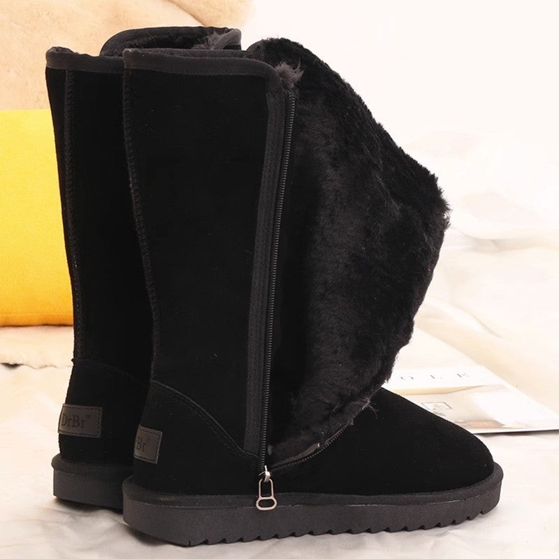 Mylene - Suede sheepskin ladies boots