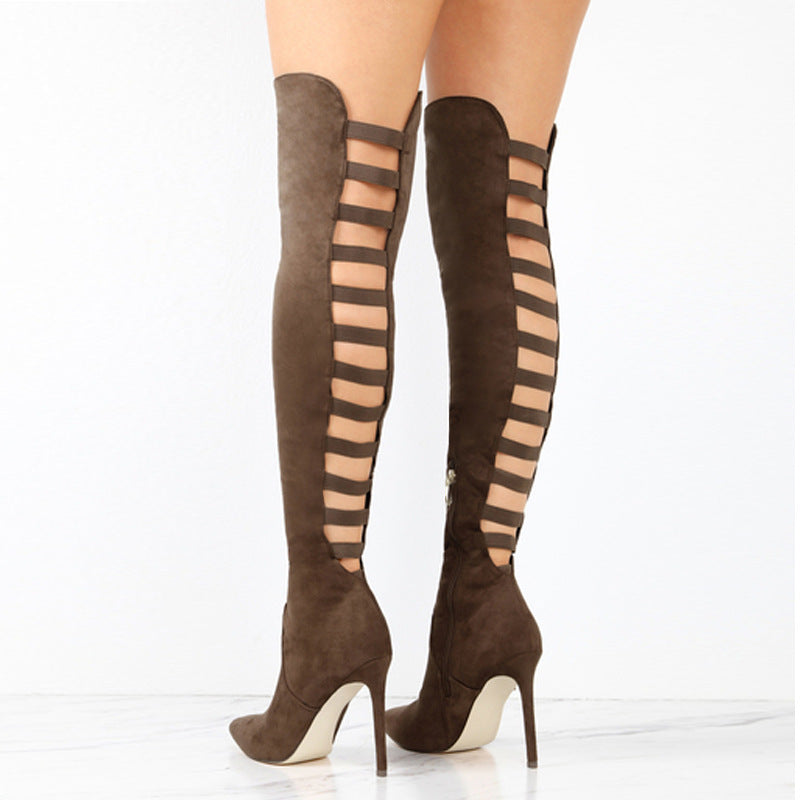 Elara - Stylish long boots with high heel