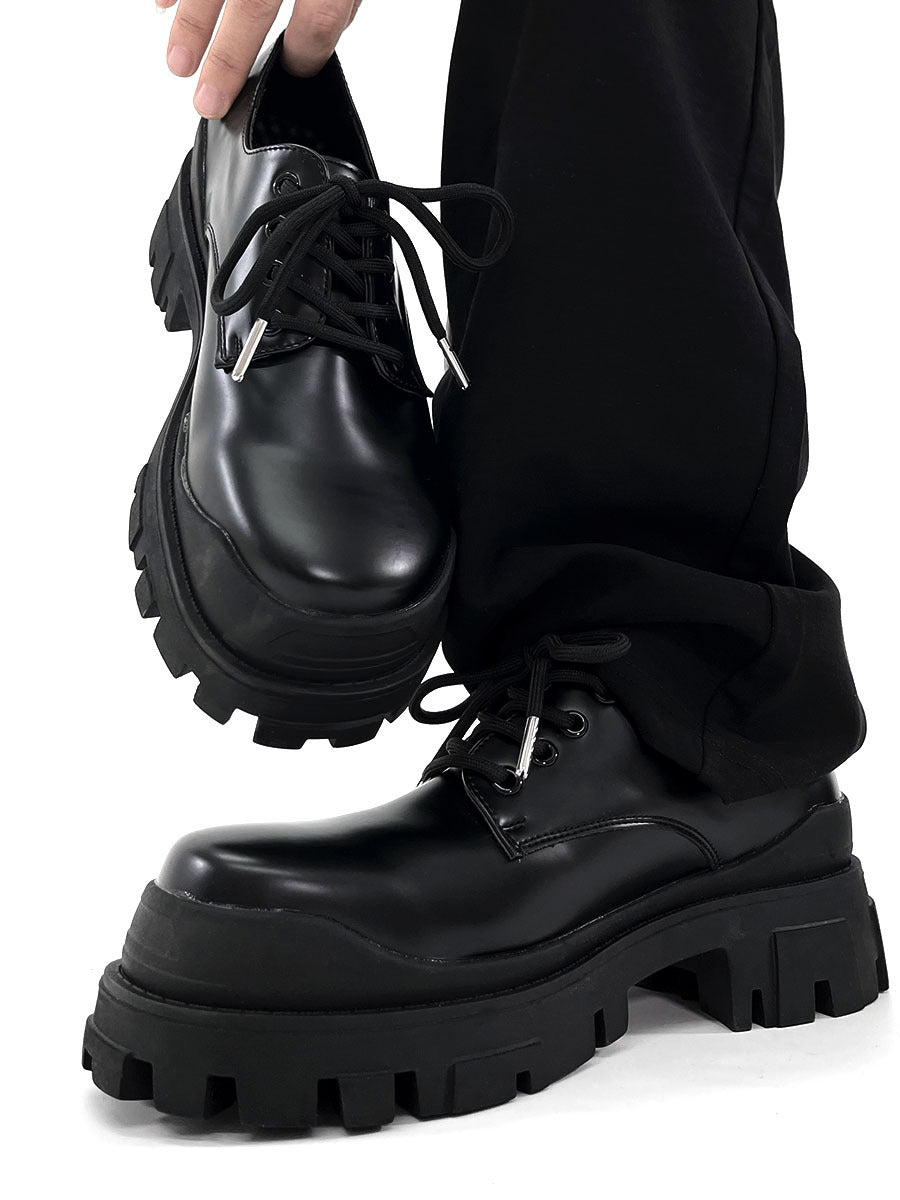 Evan - Modern Leather Shoes with Thick Sole