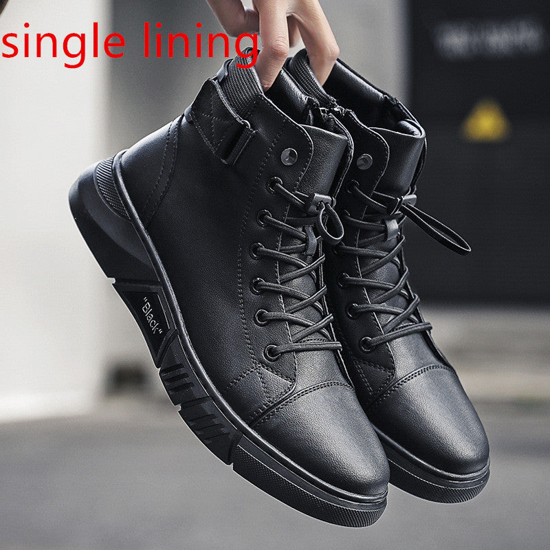 Lorenz - Black Handmade Leather Boots for Men