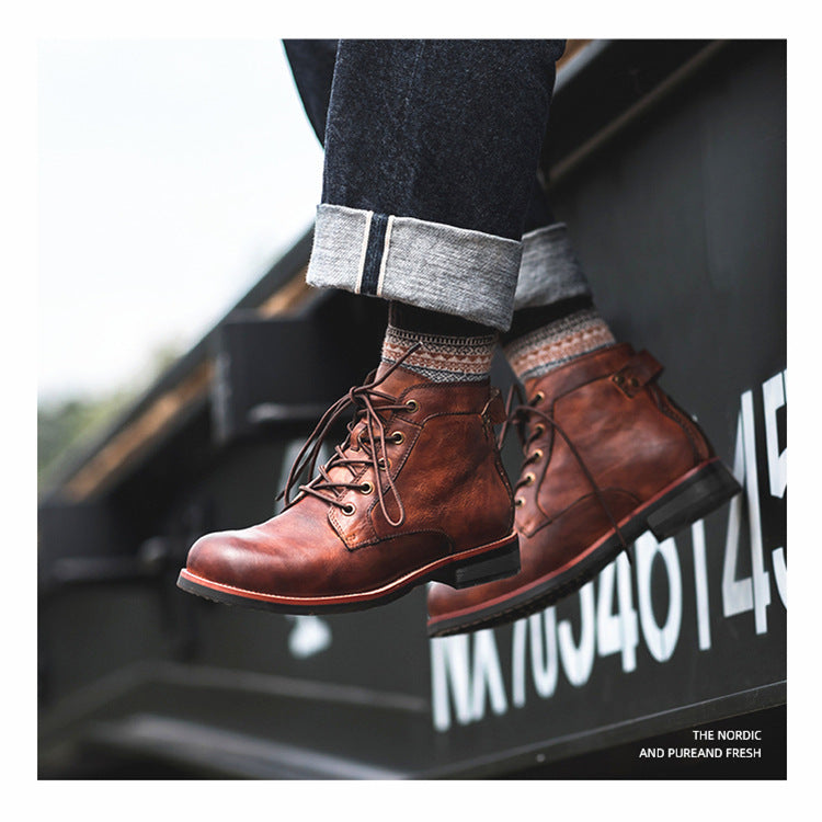 Hans - Orthopedic Leather Men's Boots