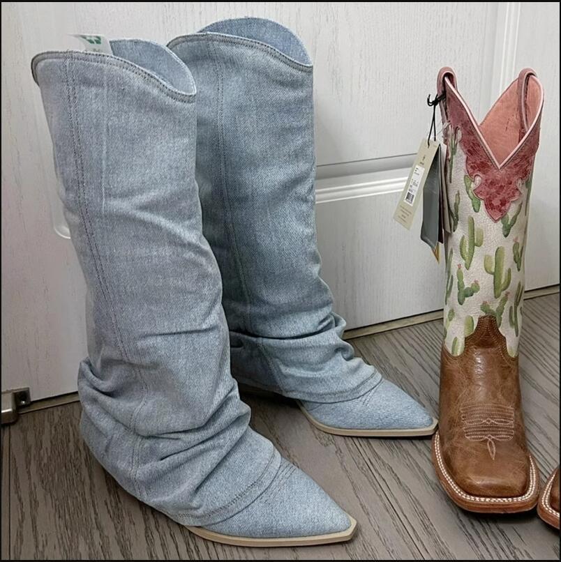 Aurora - Winterproof denim boots