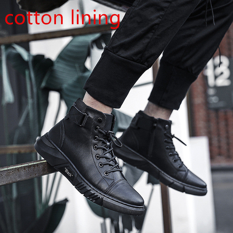 Lorenz - Black Handmade Leather Boots for Men