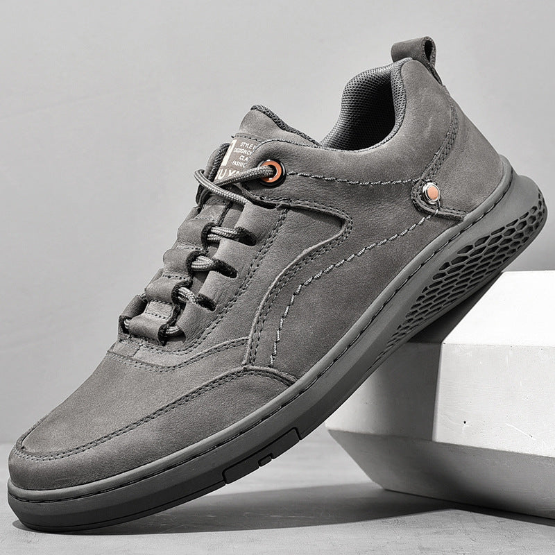 Victor - Luxurious leather sneakers with laces