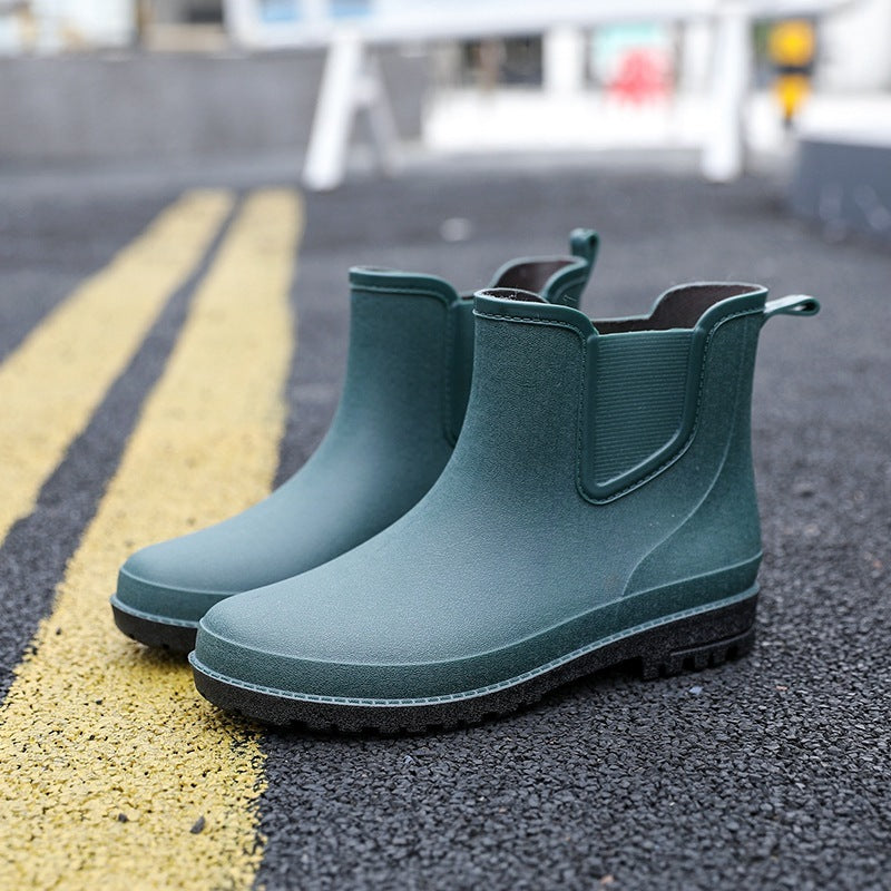 Lucas - Luxurious Mid-Height Waterproof Men's Rain Boots
