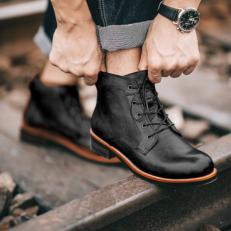 Hans - Orthopedic Leather Men's Boots