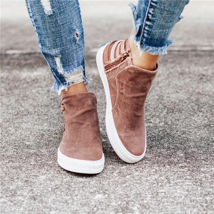 Lotjes - Sneaks I Slip On Canvas Trainers For Women