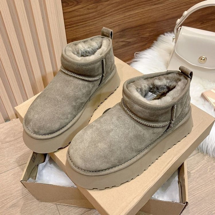 Isabella - Luxe Low winter boots with fur