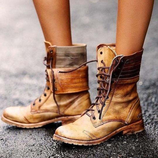 Elizabeth - Vintage lace-up shoes ladies