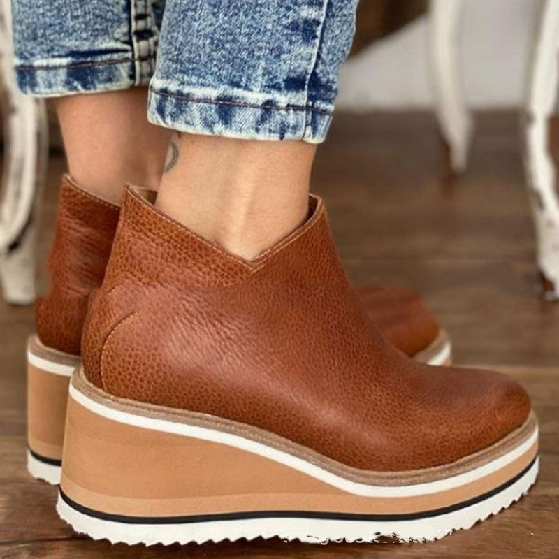 Lucy - Sneaks I Leather sneakers with orthopedic footbed