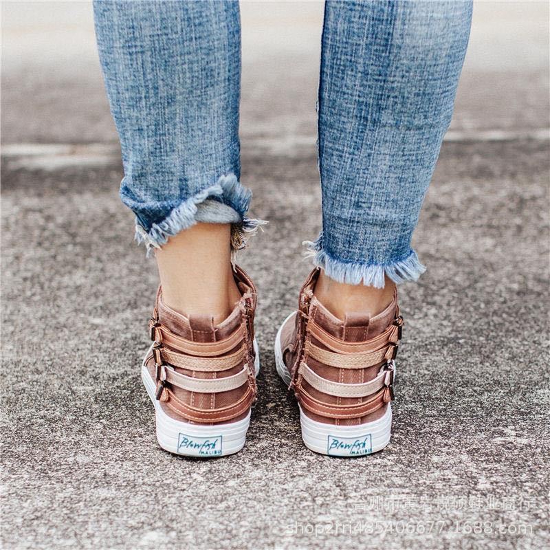 Lotjes - Sneaks I Slip On Canvas Trainers For Women