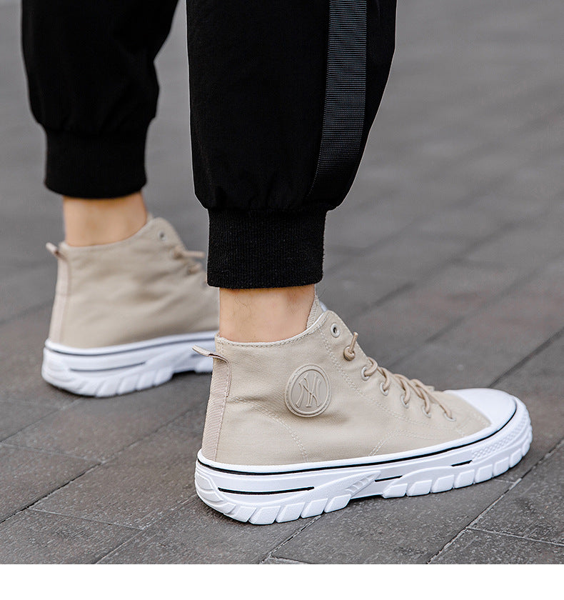 Vincent- Trendy urban canvas sneakers for men