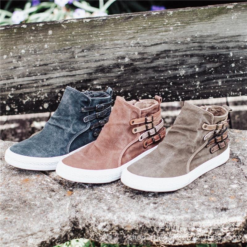Lotjes - Sneaks I Slip On Canvas Trainers For Women