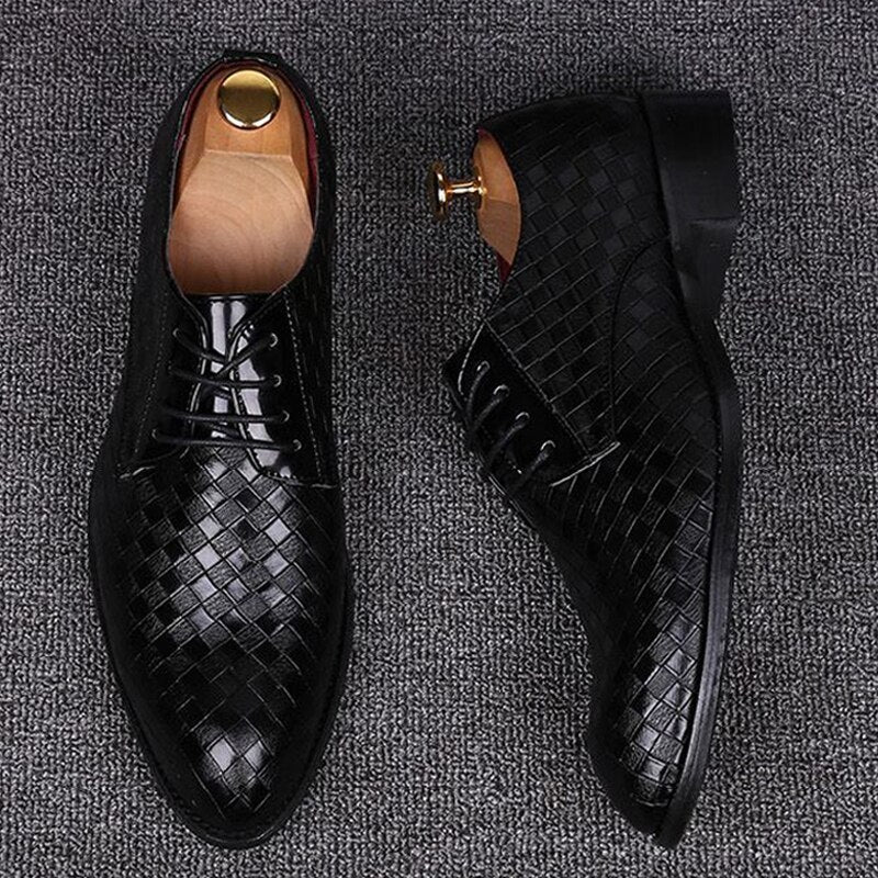 Casper - Stylish Leather Men's Lace-Up Shoes