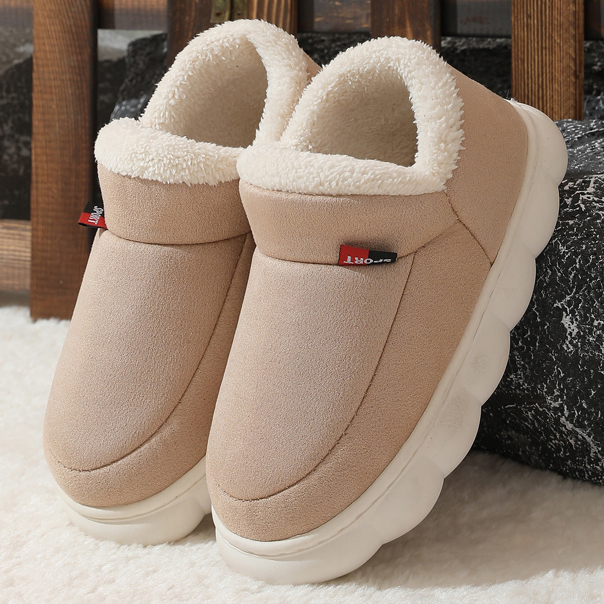 Sofie - Comfortable fur slippers