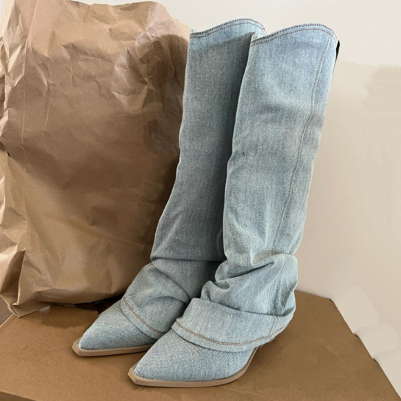 Aurora - Winterproof denim boots
