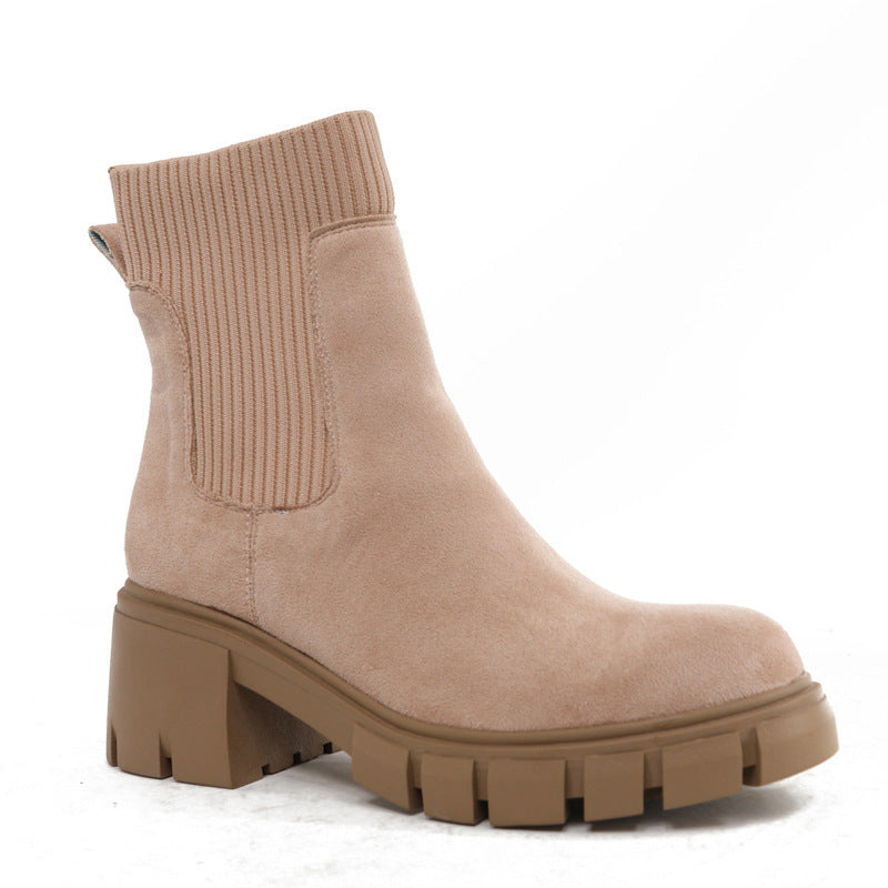 Eloise - Stylish suede winter shoes for women