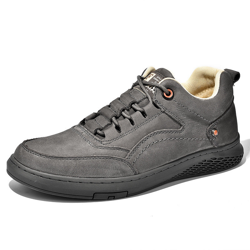 Victor - Luxurious leather sneakers with laces