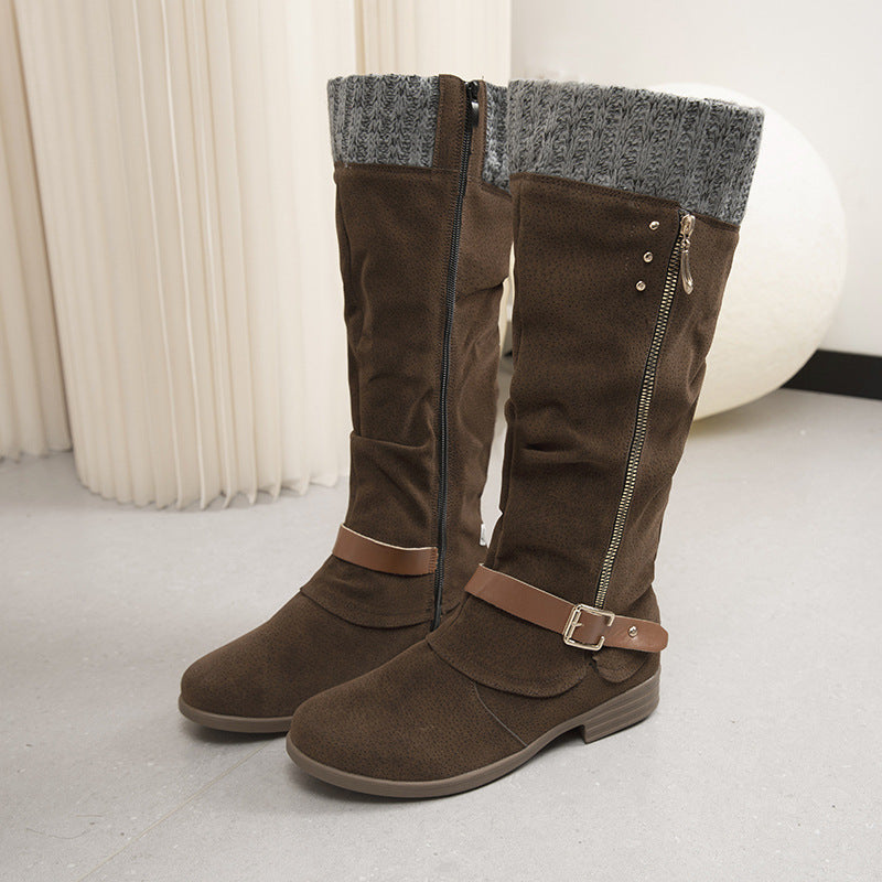 Ivory - Fashionable high women's ankle boots