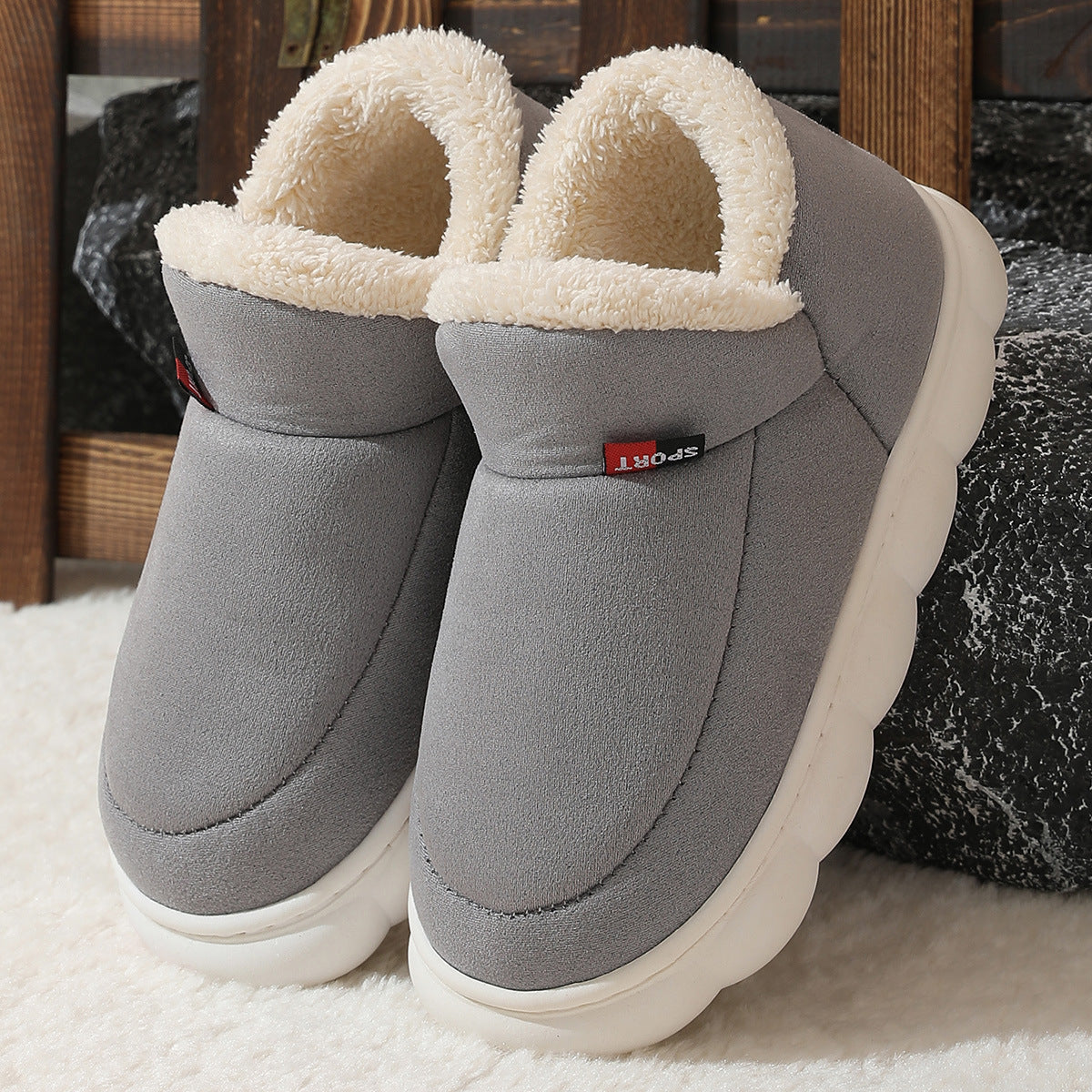 Sofie - Comfortable fur slippers