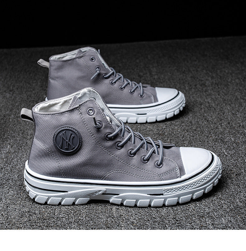 Vincent- Trendy urban canvas sneakers for men
