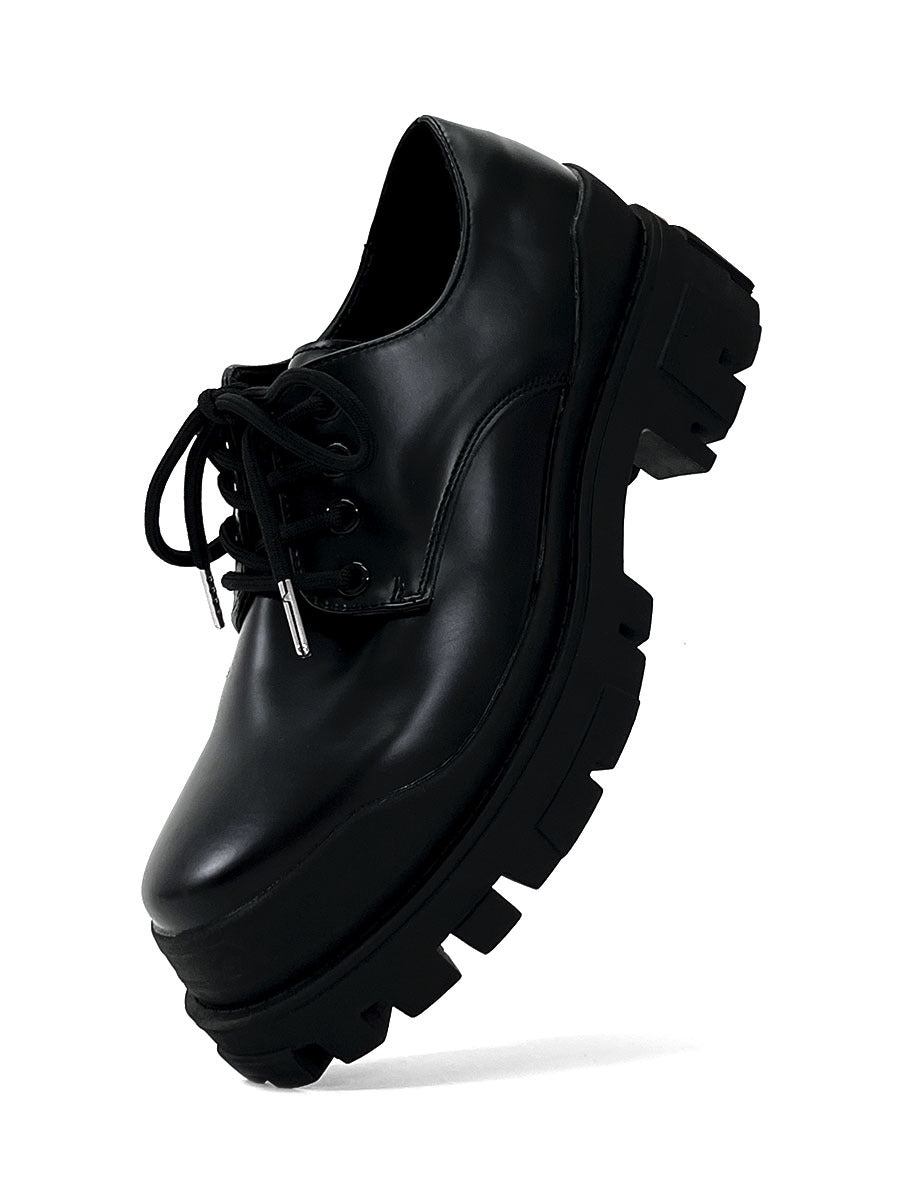 Evan - Modern Leather Shoes with Thick Sole