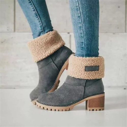 Sara - Froststep Winter Boots | Lined Winter Boots With Heel For Women