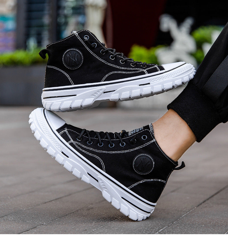 Vincent- Trendy urban canvas sneakers for men