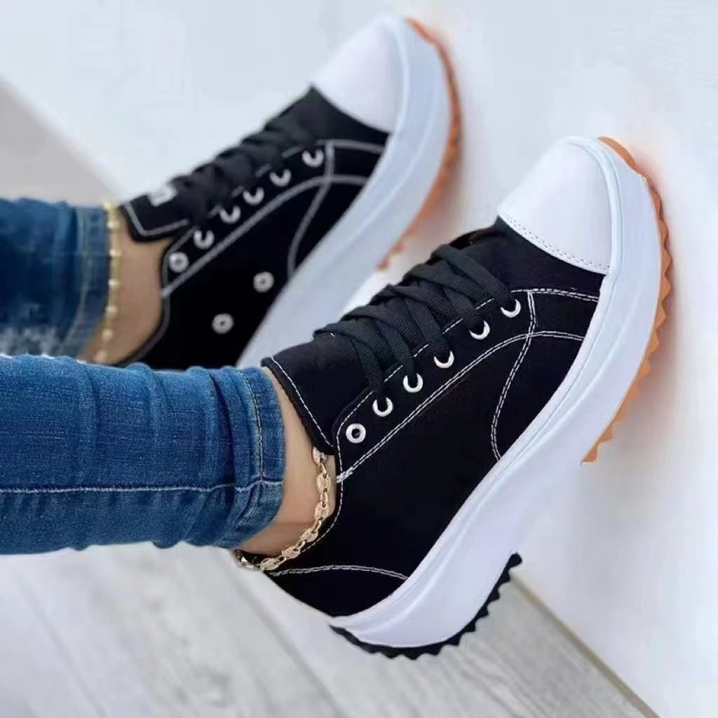 Kristiens - Sneaks I Platform Trainers For Women