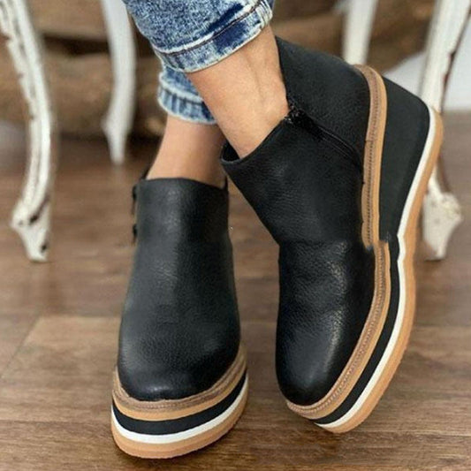 Lucy - Sneaks I Leather sneakers with orthopedic footbed