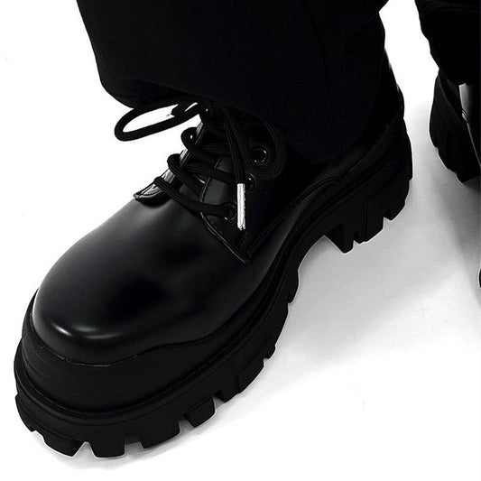 Evan - Modern Leather Shoes with Thick Sole